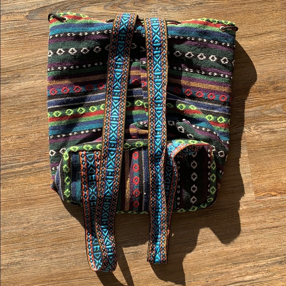 Colorful Stitched Backpack Jerusalem - Picture 5 of 9